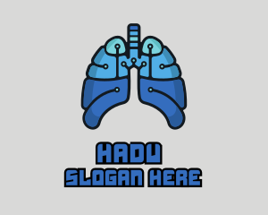 High Tech Lungs logo design