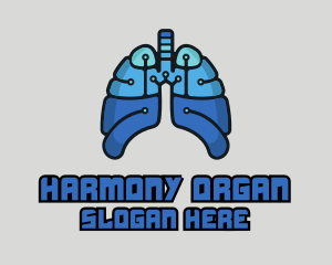 Organ - Circuit Tech Lungs logo design