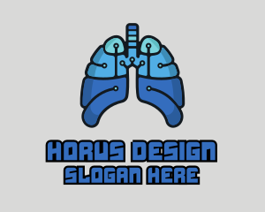 Circuit Tech Lungs logo design