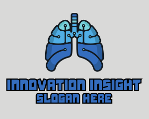 Research - High Tech Lungs logo design