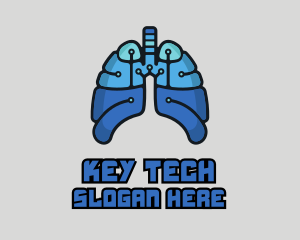 Circuit Tech Lungs logo design