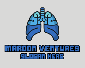 Circuit Tech Lungs logo design