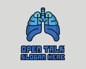 Circuit Tech Lungs logo design