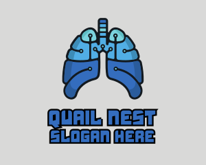 Circuit Tech Lungs logo design