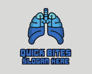 Circuit Tech Lungs logo design