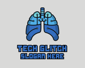 Circuit Tech Lungs logo design