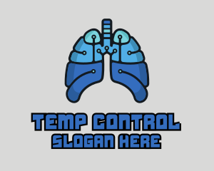 Circuit Tech Lungs logo design