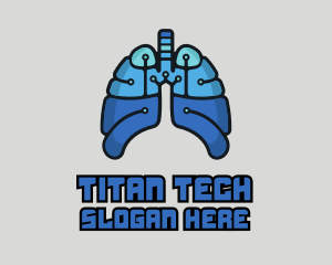 Circuit Tech Lungs logo design