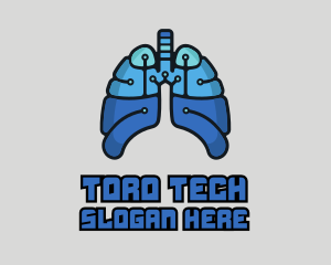 Circuit Tech Lungs logo design