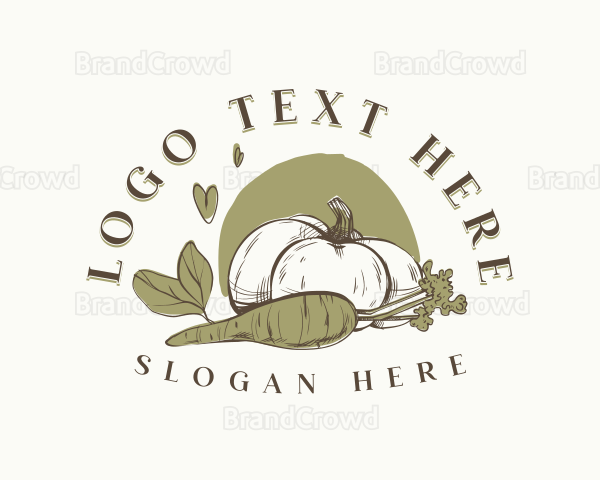 Organic Pumpkin Carrot Logo