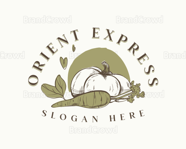 Organic Pumpkin Carrot Logo