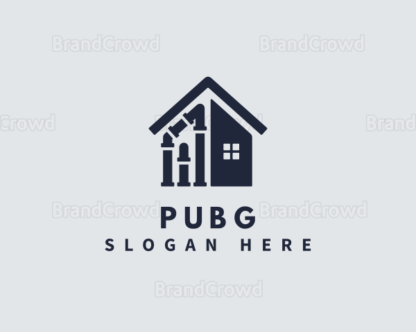 Pipe House Plumbing Logo