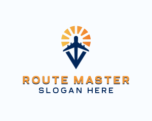 Gps - Airplane GPS Locator logo design