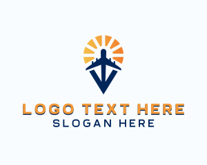 Airline - Airplane GPS Locator logo design