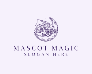 Holistic Magic Mushroom logo design