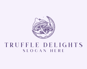 Truffle - Holistic Magic Mushroom logo design