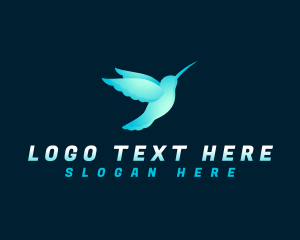 Wing - Hummingbird Bird Wings logo design