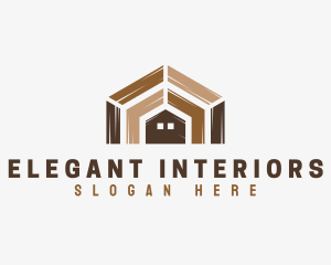 Wood House Tile logo design