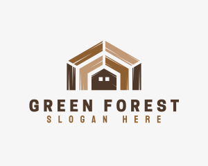 Wood House Tile logo design