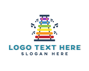 Toy - Musical Xylophone Toy logo design