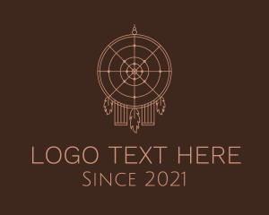 Target - Feather Boho Decor logo design