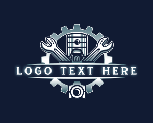 Garage - Piston Gear Wrench logo design