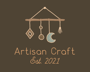 Hanging Macrame Craft logo design