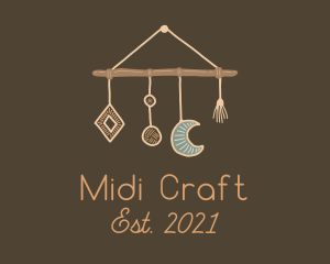 Hanging Macrame Craft logo design