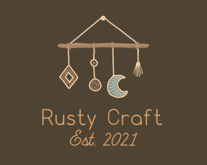 Hanging Macrame Craft logo design