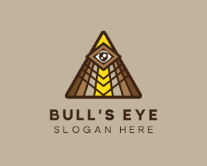 Mystic Eye Triangle logo design