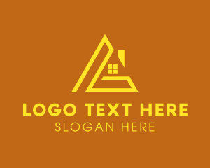 Subdivision - Geometric House Letter L logo design