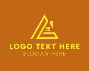 Geometric House Letter L  Logo