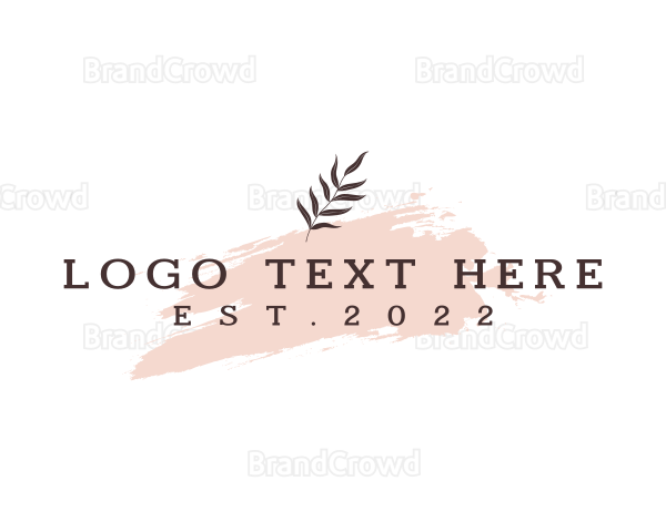 Beauty Watercolor Cosmetic Logo