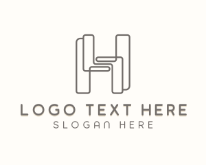 Letter H - Studio Agency Letter H logo design