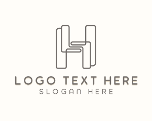 Brand - Studio Agency Letter H logo design