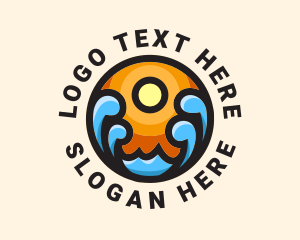 Sun Ocean Tide  Logo