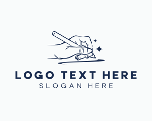 Literature - Hand Writing Pen logo design
