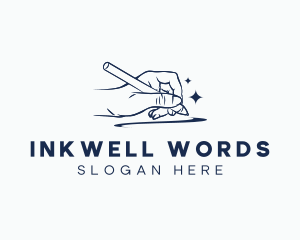 Writing - Hand Writing Pen logo design