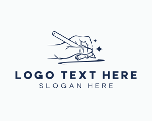 Hand Writing Pen Logo