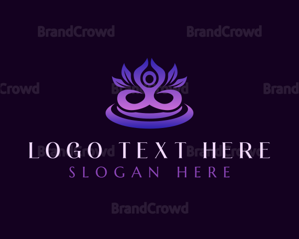 Spiritual Meditation Yoga Logo