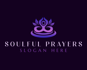 Spiritual Meditation Yoga logo design