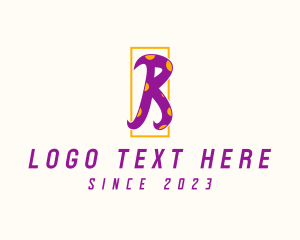 Kindergarten - Polka Dot Letter R logo design