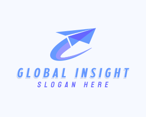 Pilot - Delivery Logistics Paper Plane logo design