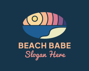 Tropical Beach Resort  logo design