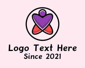 Welfare - Heart Person Charity logo design