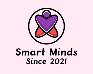 Social Welfare - Heart Person Charity logo design
