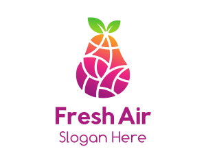 Gradient Fruit Mosaic logo design