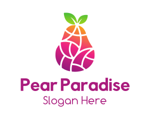 Gradient Fruit Mosaic logo design