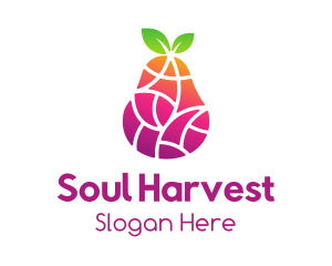 Gradient Fruit Mosaic logo design