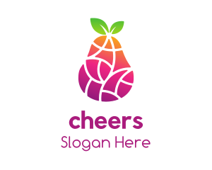 Fresh - Gradient Fruit Mosaic logo design